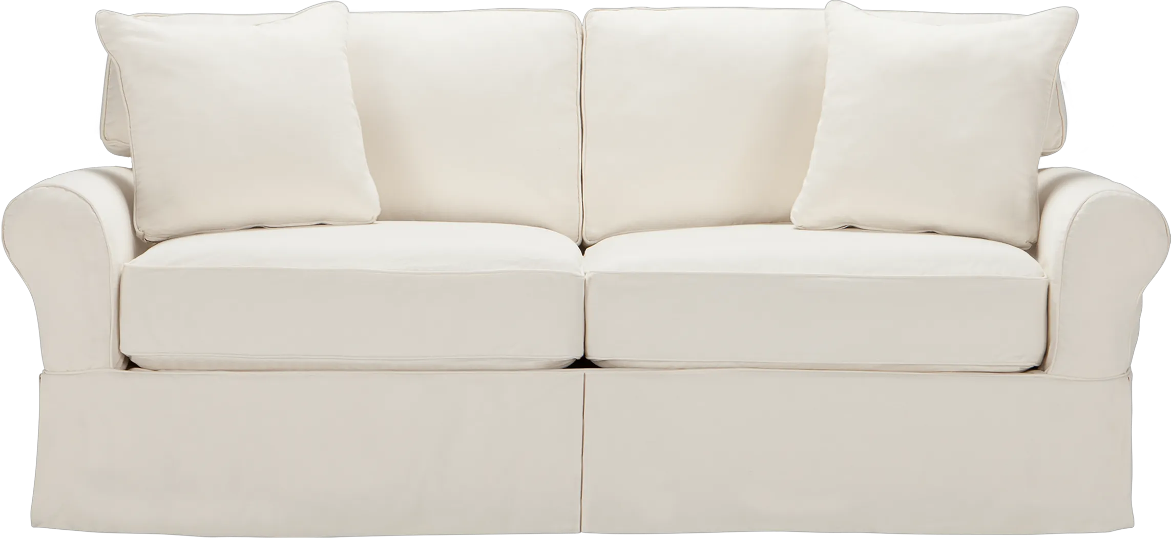 Beachside Natural Denim Sleeper Slipcover - Thumbnail - Image 1