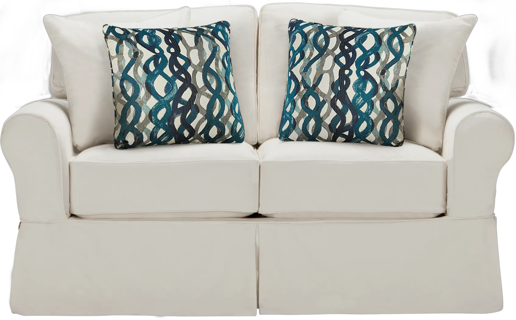 Cindy Crawford Home Beachside Natural Loveseat - Thumbnail - Image 1