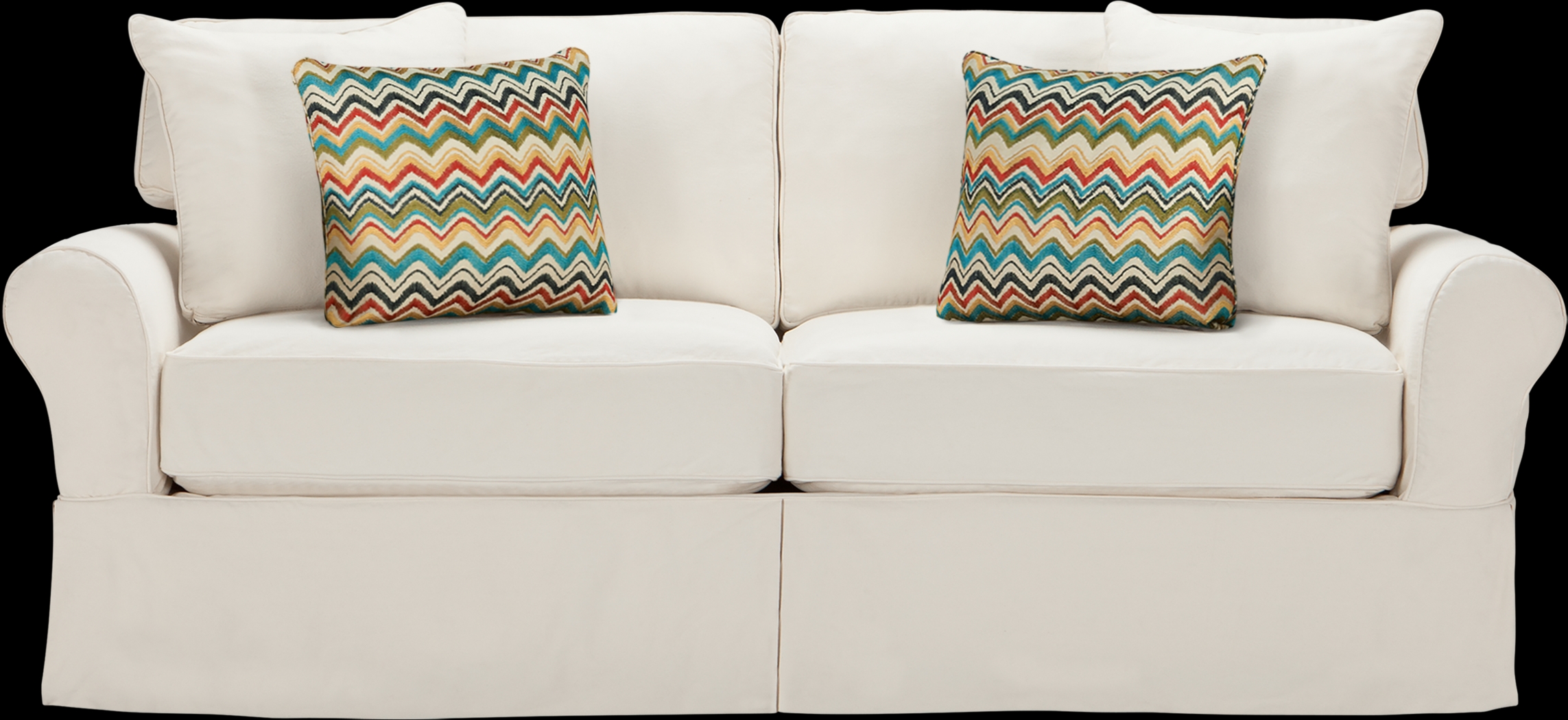 Cindy Crawford Home Beachside Natural Denim Sofa - Thumbnail - Image 1