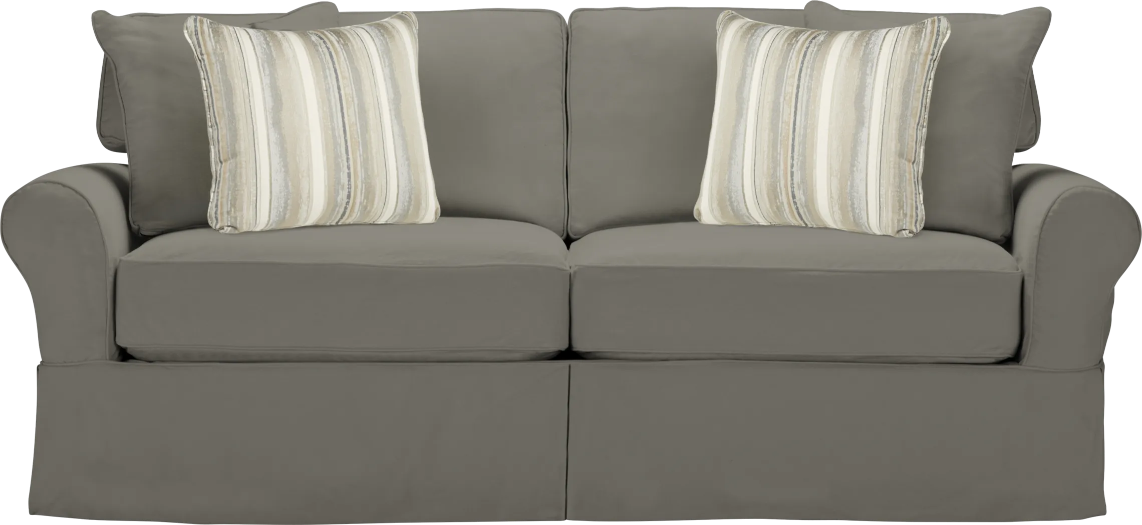 Cindy Crawford Home Beachside Smoke Denim Sofa - Thumbnail - Image 1