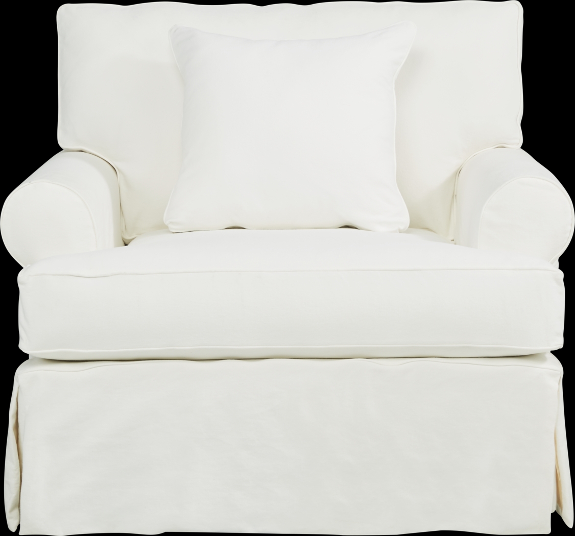 Cindy Crawford Home Beachside Walk White Denim 8 Pc Living Room - Thumbnail - Image 7