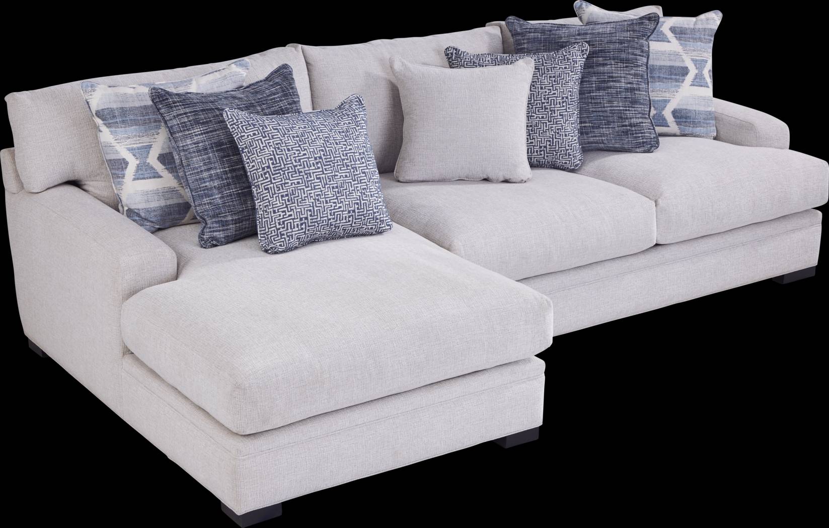 Bedford Park Ivory 4 Pc Sectional Living Room - Thumbnail - Image 3