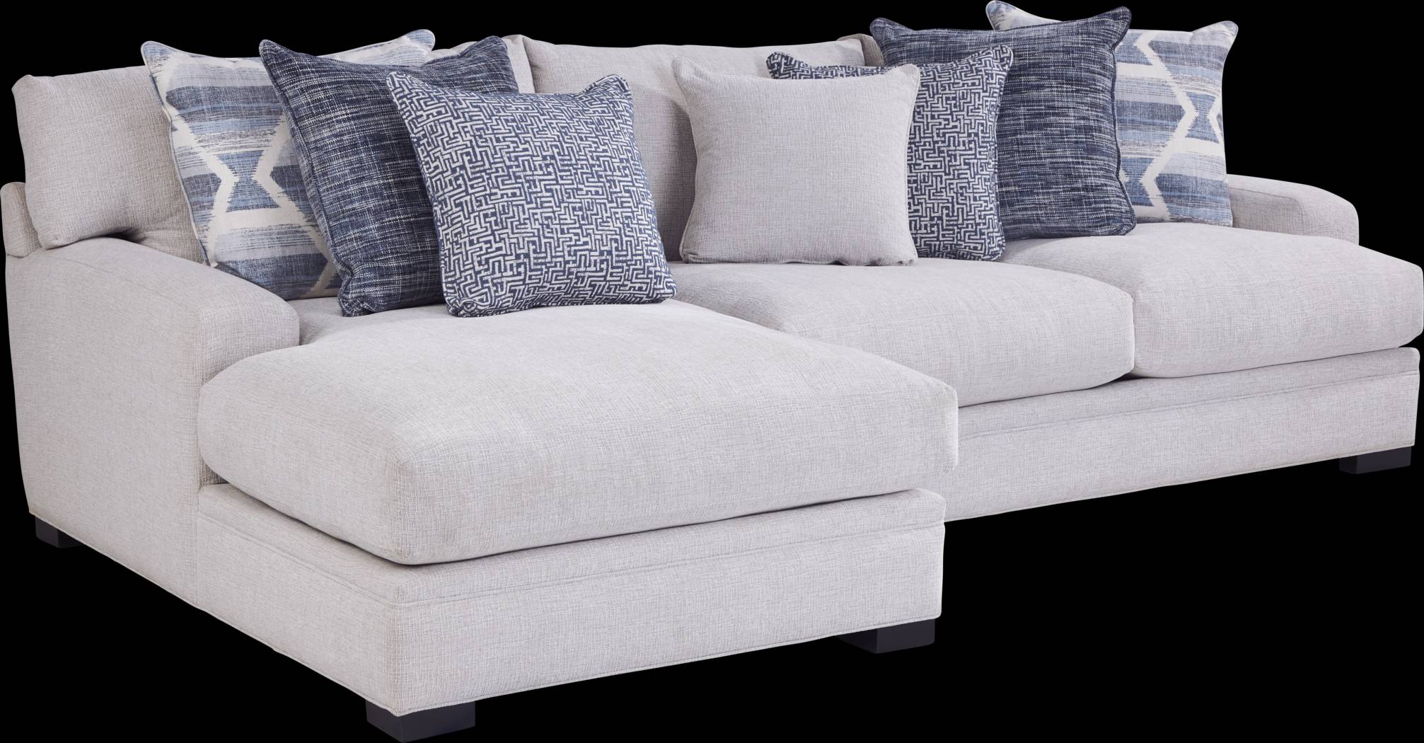 Bedford Park Ivory 4 Pc Sectional Living Room - Thumbnail - Image 2