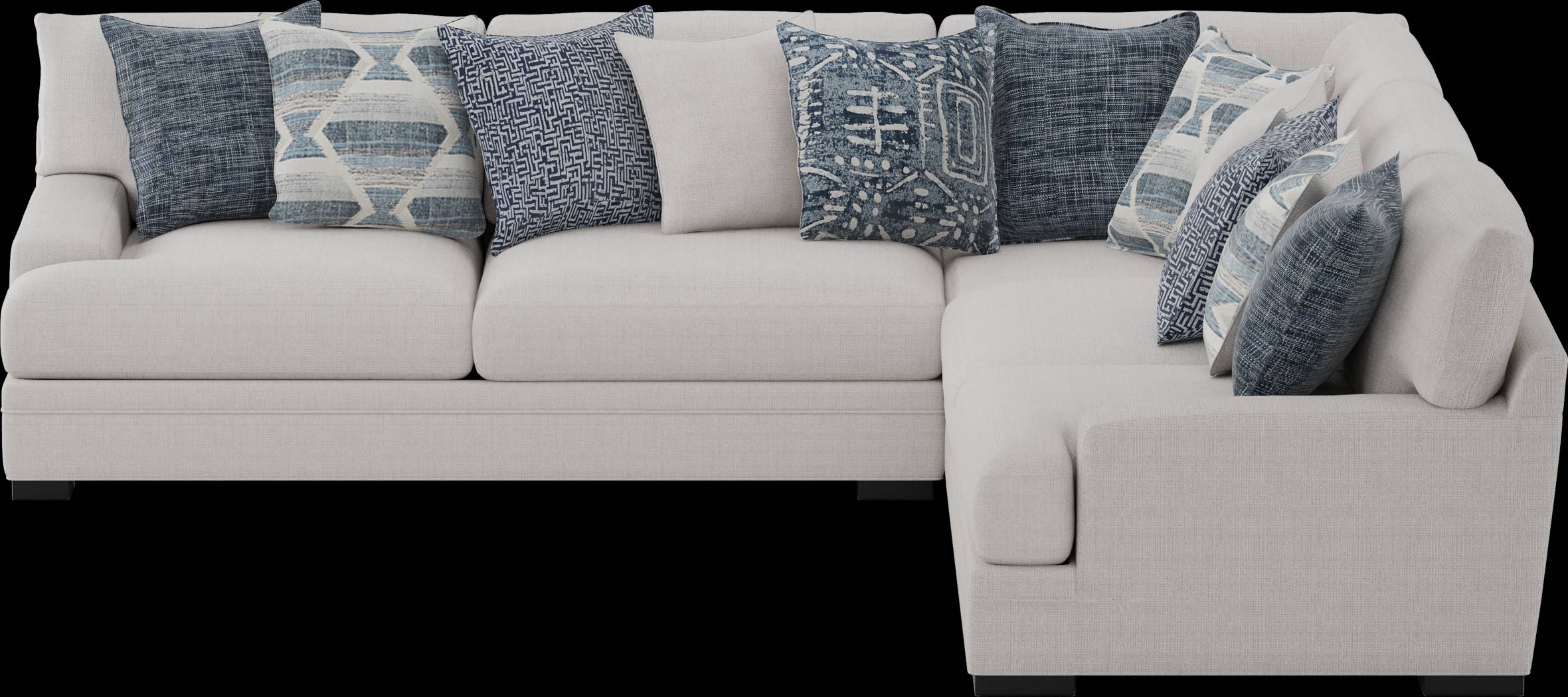 Bedford Park Ivory 3 Pc Sectional - Thumbnail - Image 3