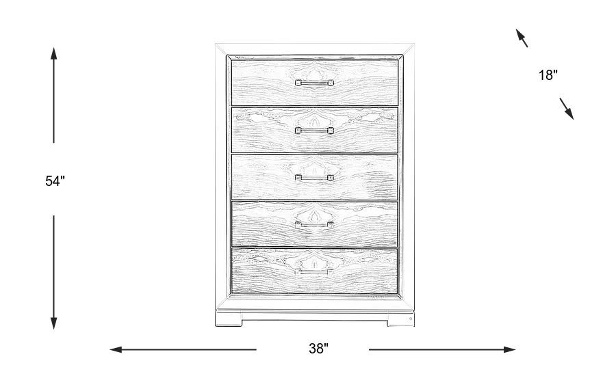 Dimension Image. Please refer to the Dimension Tab on this page for dimension details.