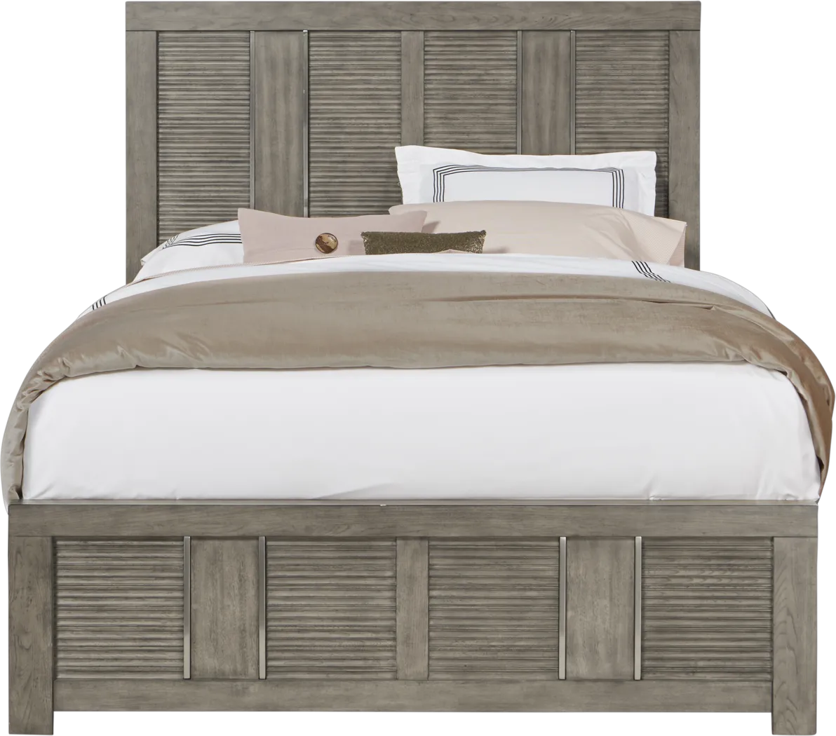 Cindy Crawford Home Belle Haven Gray 5 Pc Queen Panel Bedroom - Thumbnail - Image 2