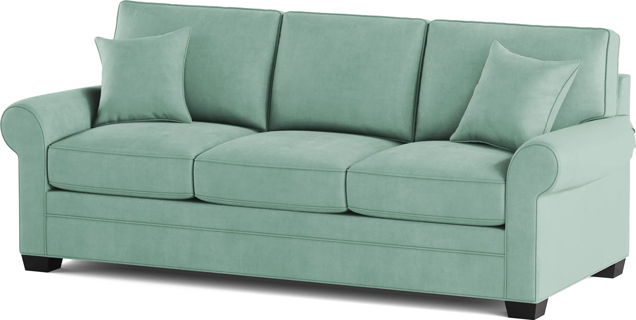 Cindy Crawford Home Bellingham Basil Microfiber Sofa - Thumbnail - Image 2