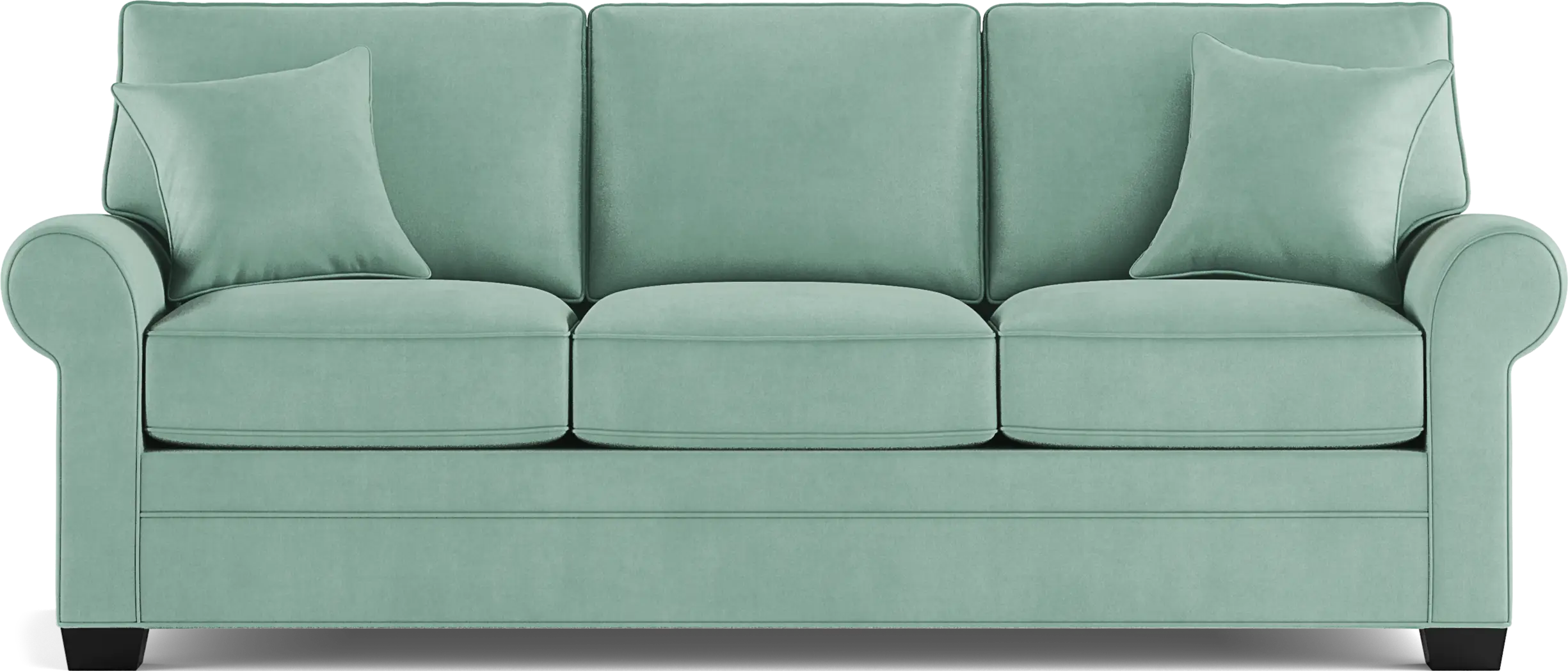 Cindy Crawford Home Bellingham Basil Microfiber Sofa - Thumbnail - Image 1