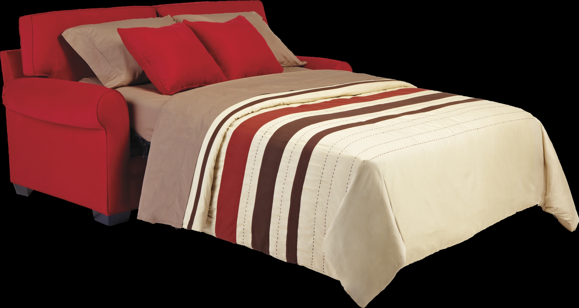 Bellingham Cardinal Microfiber Sleeper Loveseat - Thumbnail - Image 2