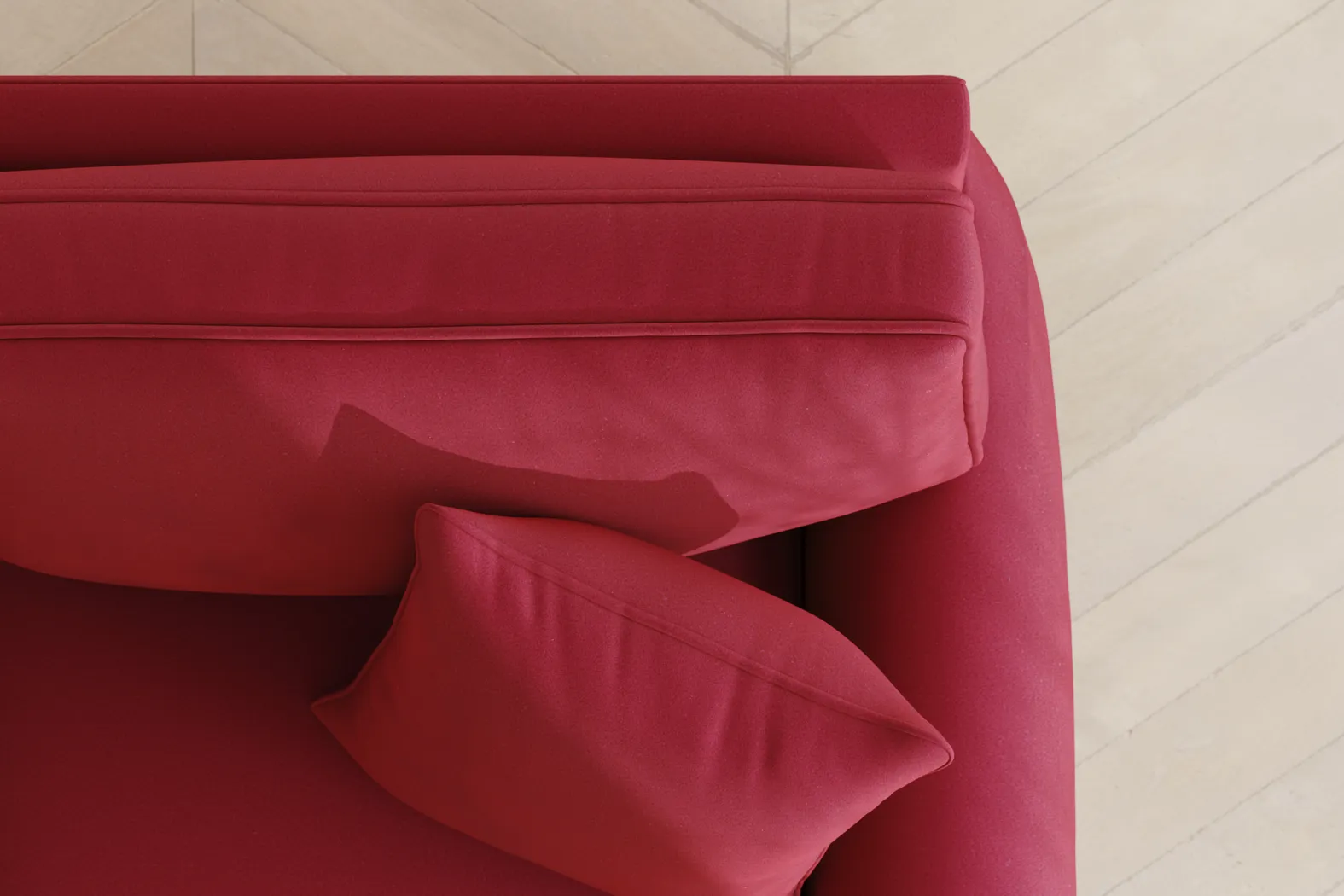 Bellingham Cardinal Microfiber Sleeper Loveseat - Image 8