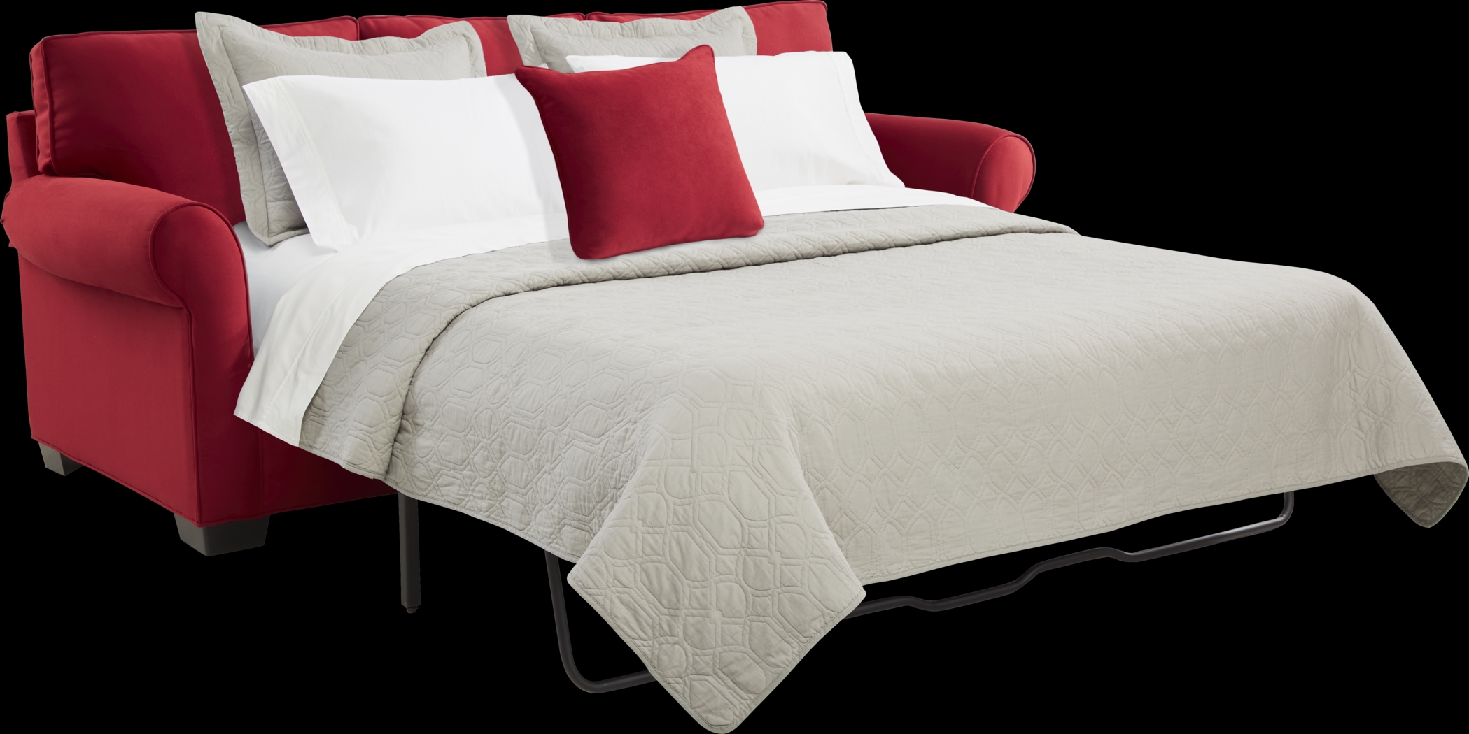 Cindy Crawford Home Bellingham Cardinal Microfiber 7 Pc Living Room with Sleeper Sofa - Thumbnail - Image 3