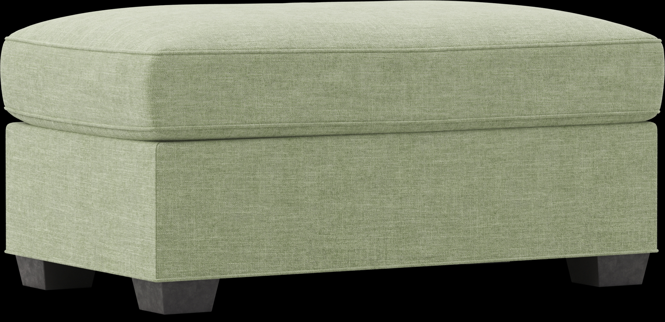 Bellingham Celadon Textured Chenille Ottoman - Thumbnail - Image 1