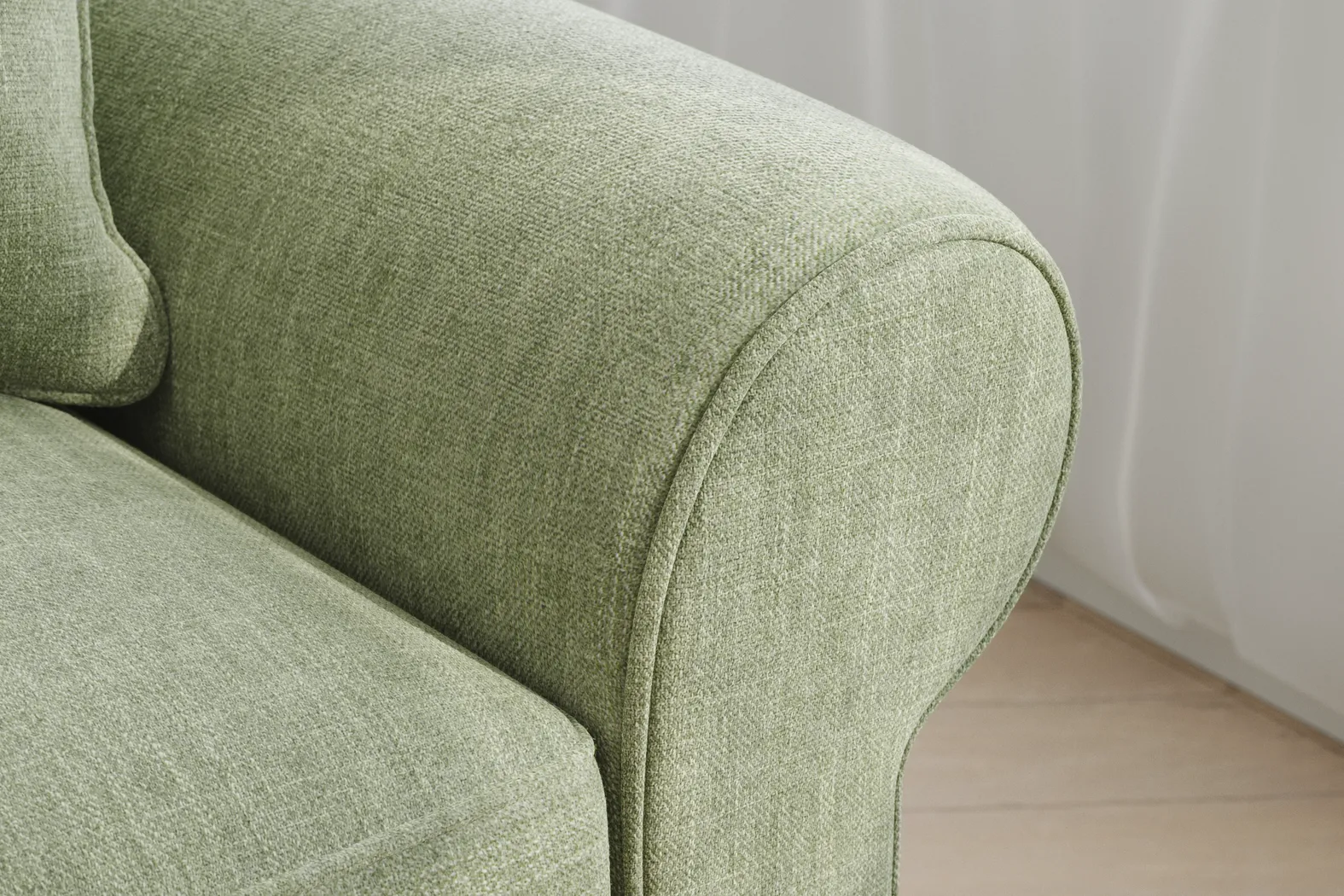Bellingham Celadon Textured Chenille Sleeper Chair - Image 6