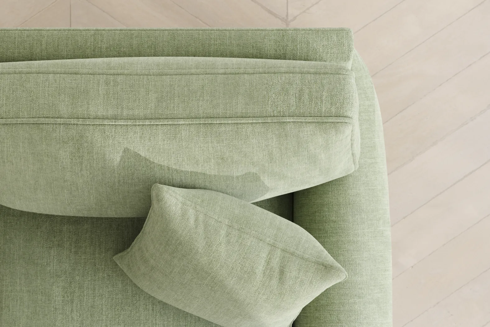 Bellingham Celadon Textured Chenille Sleeper Loveseat - Image 9