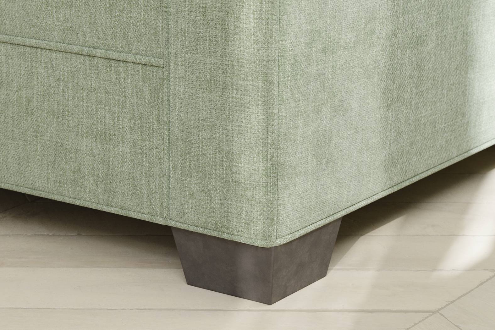 Bellingham Celadon Textured Chenille Sleeper Loveseat - Thumbnail - Image 4