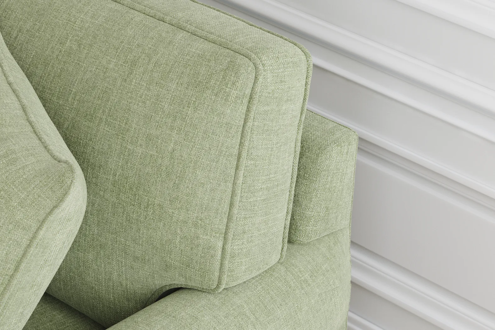 Bellingham Celadon Textured Chenille Sleeper Loveseat - Image 7