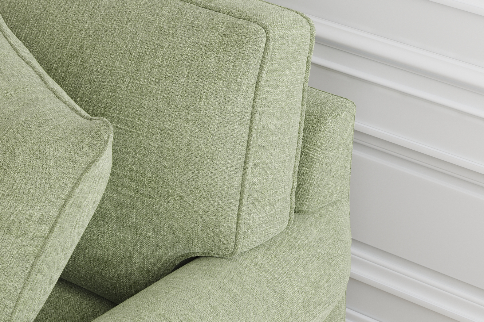 Bellingham Celadon Textured Chenille 7 Pc Living Room w/Sleeper Sofa - Thumbnail - Image 7