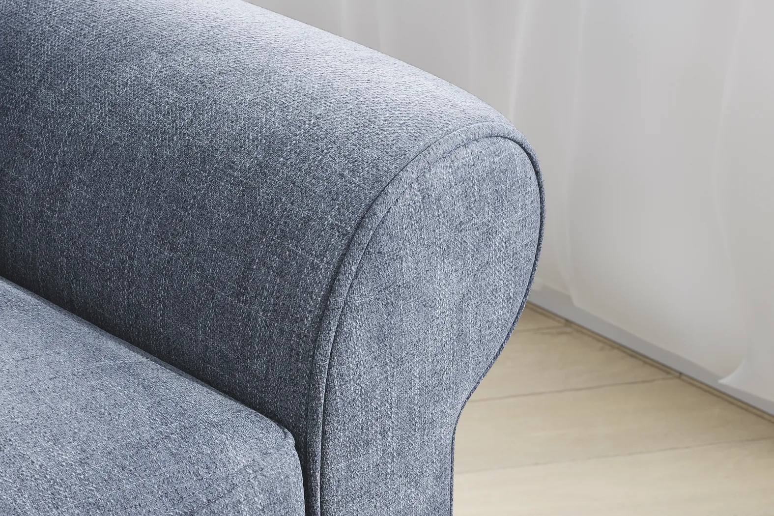 Bellingham Chambray Textured Chenille 7 Pc Living Room w/Gel Foam Sleeper Sofa - Thumbnail - Image 6