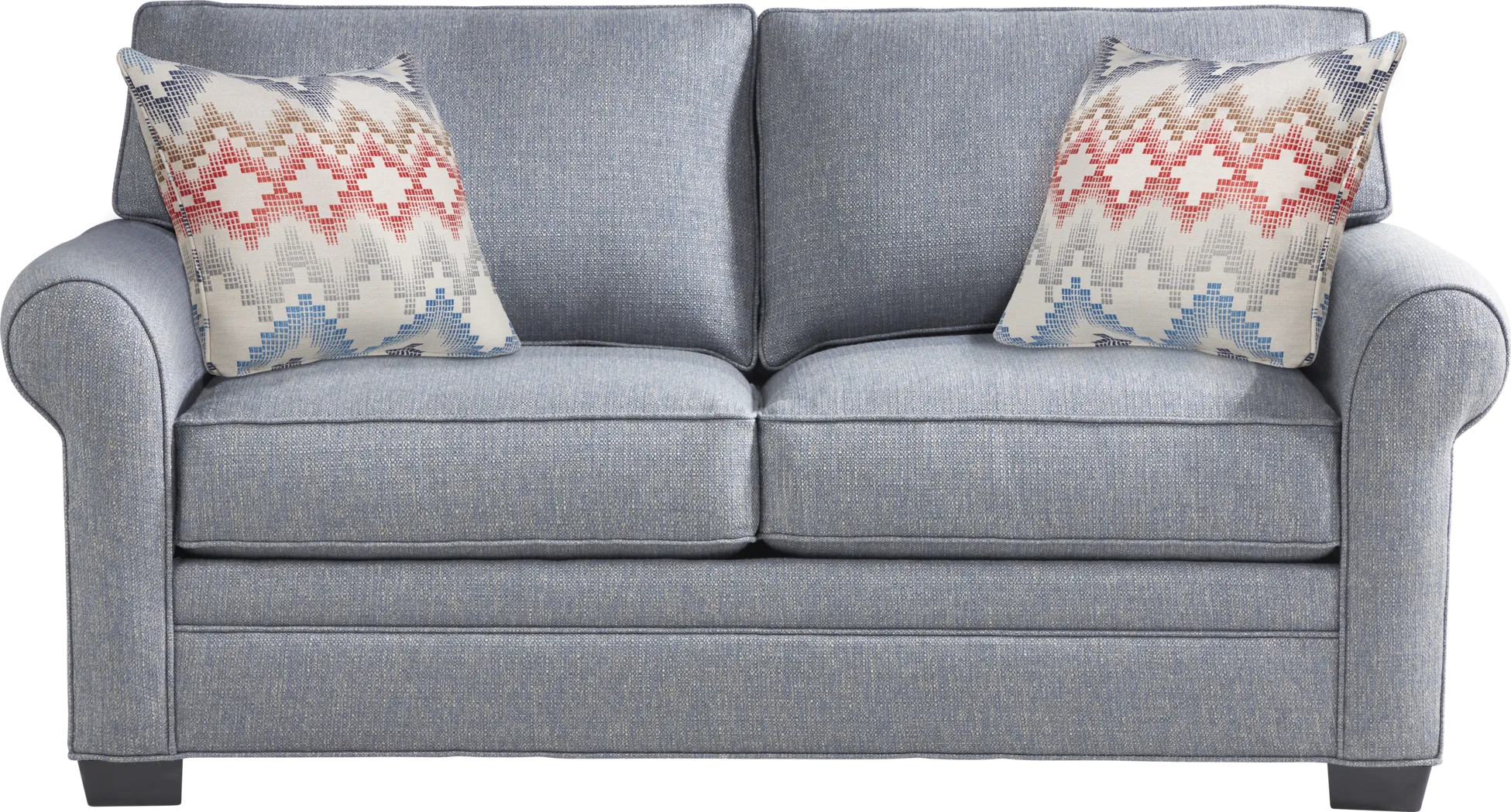 Bellingham Denim Textured Sleeper Loveseat - Thumbnail - Image 1