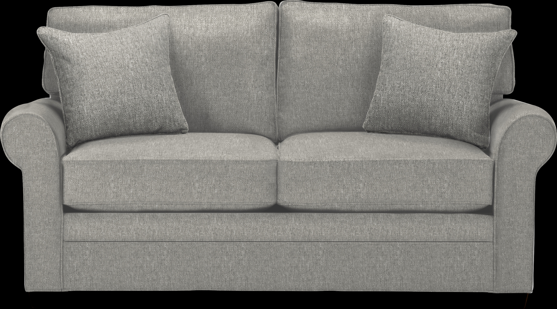 Bellingham Gray Textured Sleeper Loveseat - Thumbnail - Image 1