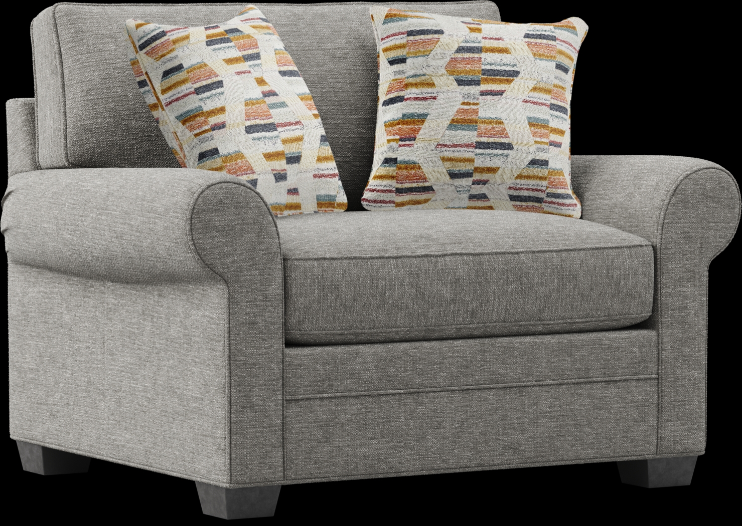 Bellingham Gray Textured 8 Pc Living Room - Thumbnail - Image 14