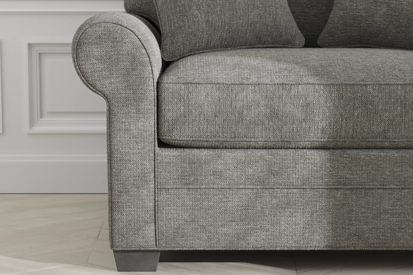 Bellingham Gray Textured Gel Foam Sleeper Chair - Image 7