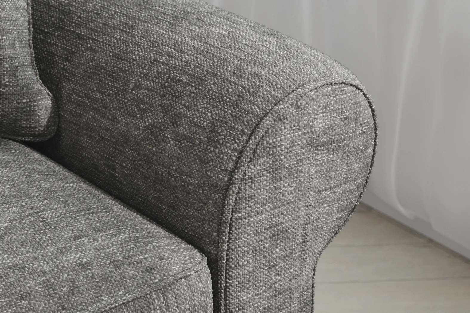 Bellingham Gray Textured Gel Foam Sleeper Chair - Image 5
