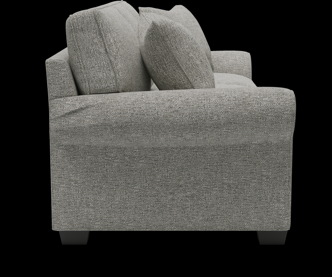 Bellingham Gray Textured 7 Pc Living Room with Gel Foam Sleeper Sofa - Thumbnail - Image 5