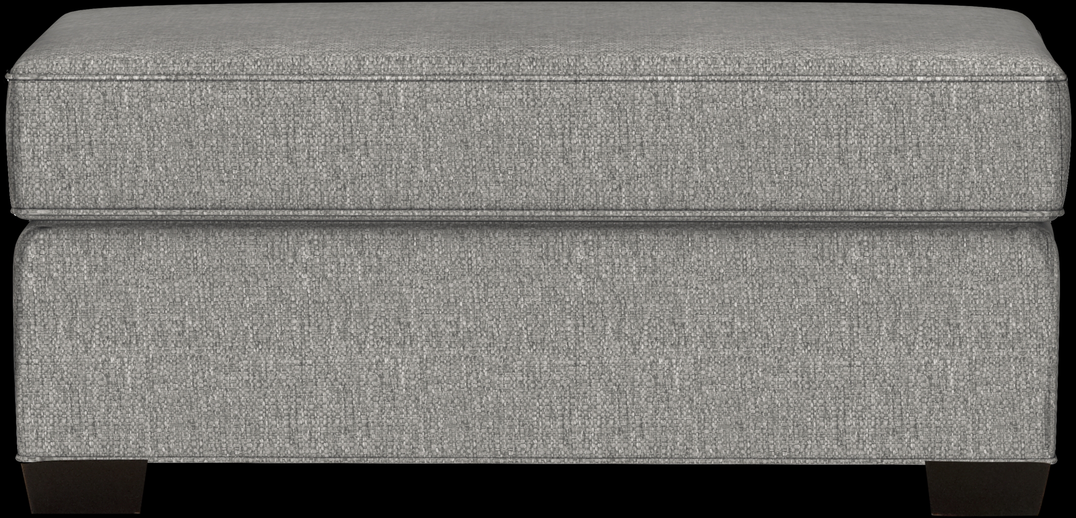 Bellingham Gray Textured Ottoman - Thumbnail - Image 1