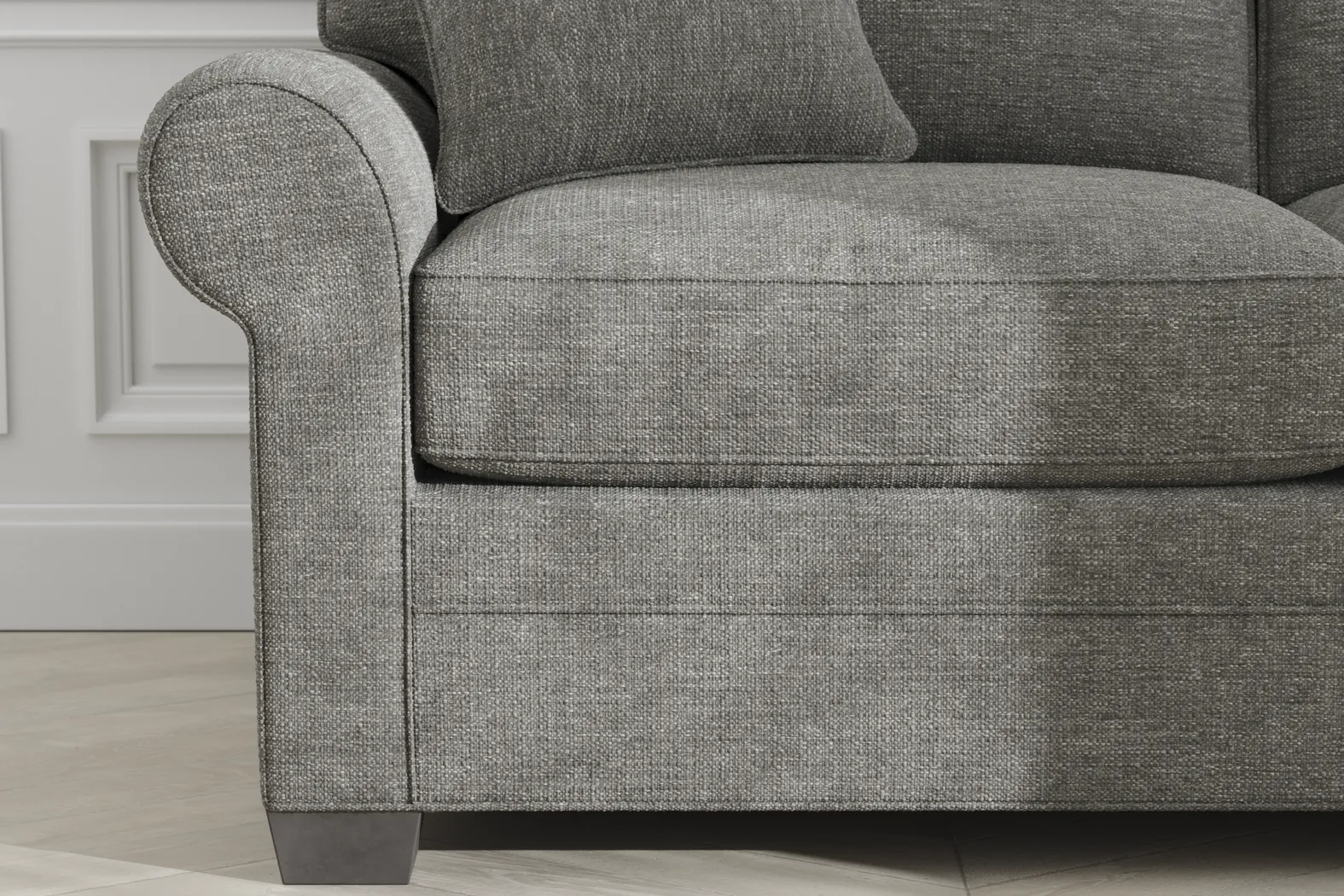 Bellingham Gray Textured Sleeper Loveseat - Image 7