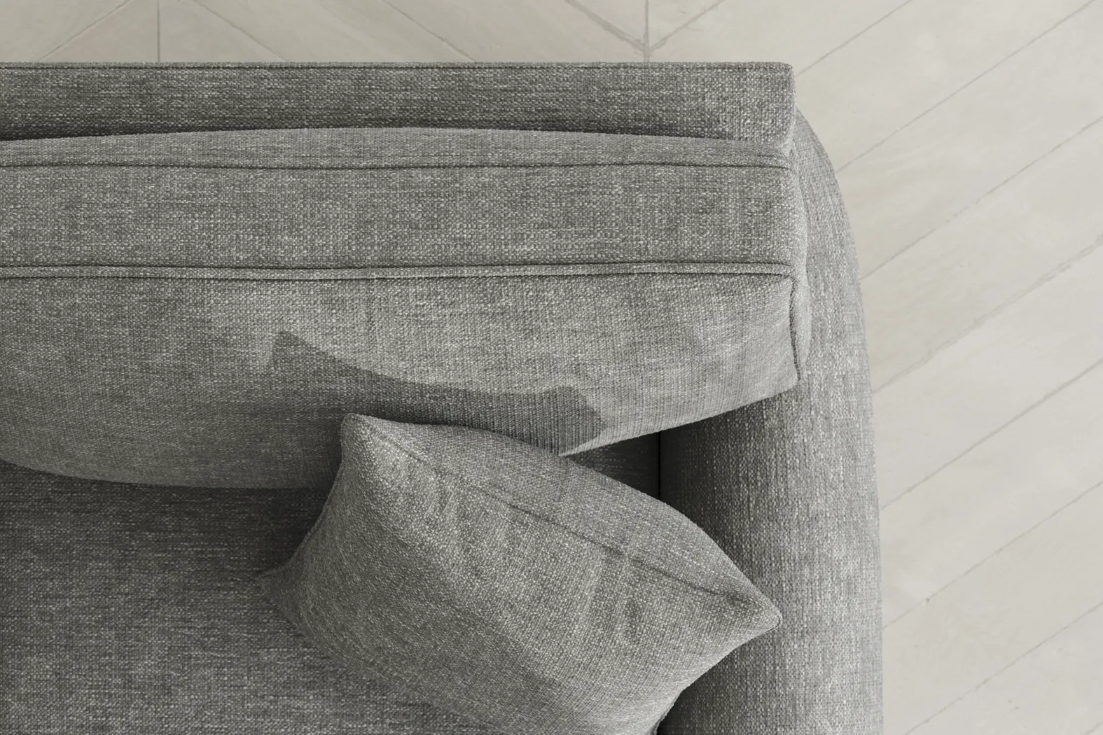 Bellingham Gray Textured Sleeper Loveseat - Image 9