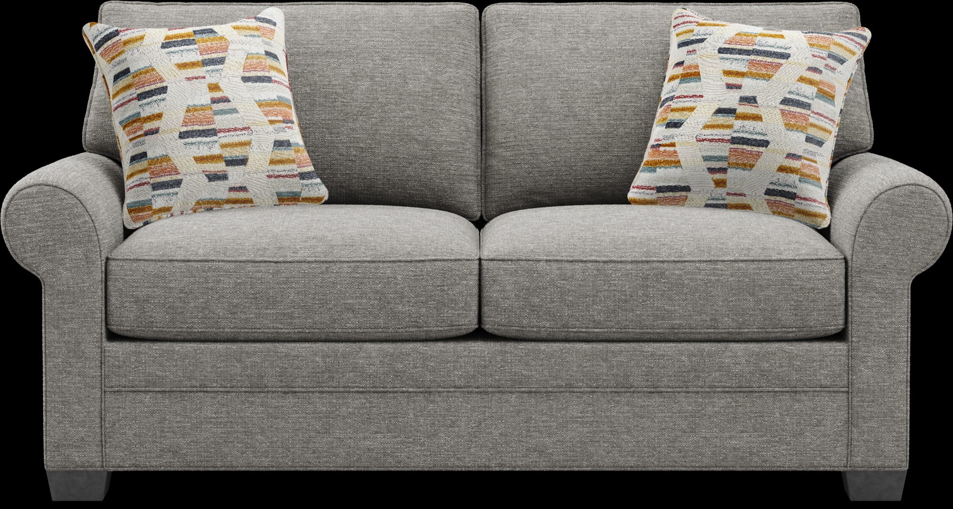 Bellingham Gray Textured Sleeper Loveseat - Thumbnail - Image 1