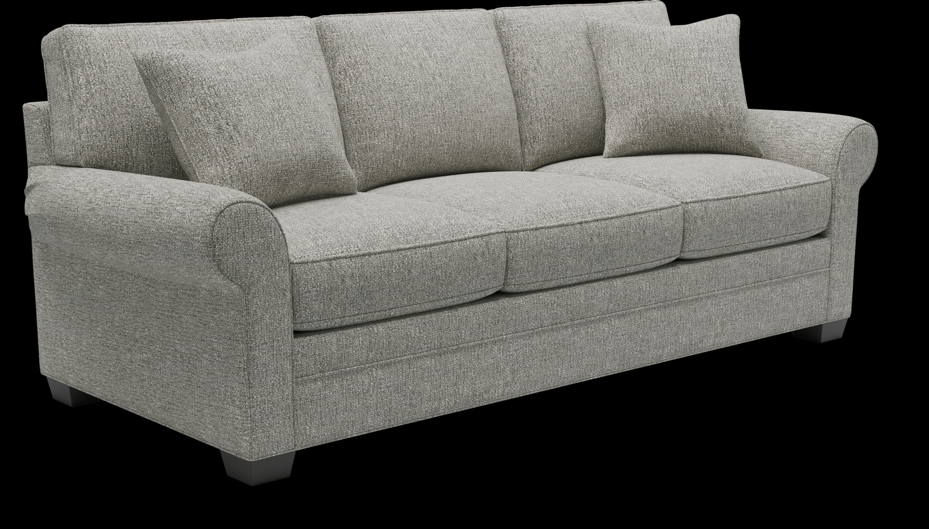 Bellingham Gray Textured 7 Pc Living Room with Sleeper Sofa - Thumbnail - Image 4