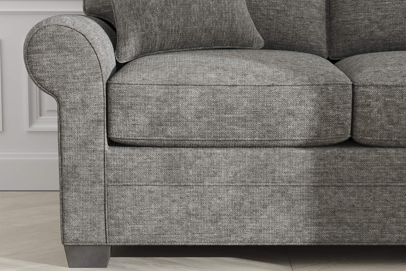 Cindy Crawford Home Bellingham Gray Textured 7 Pc Living Room - Thumbnail - Image 9