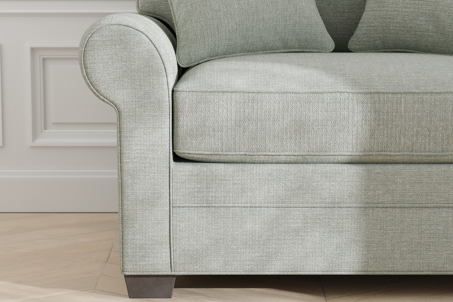 Bellingham Willow Green Textured 8 Pc Living Room - Thumbnail - Image 24