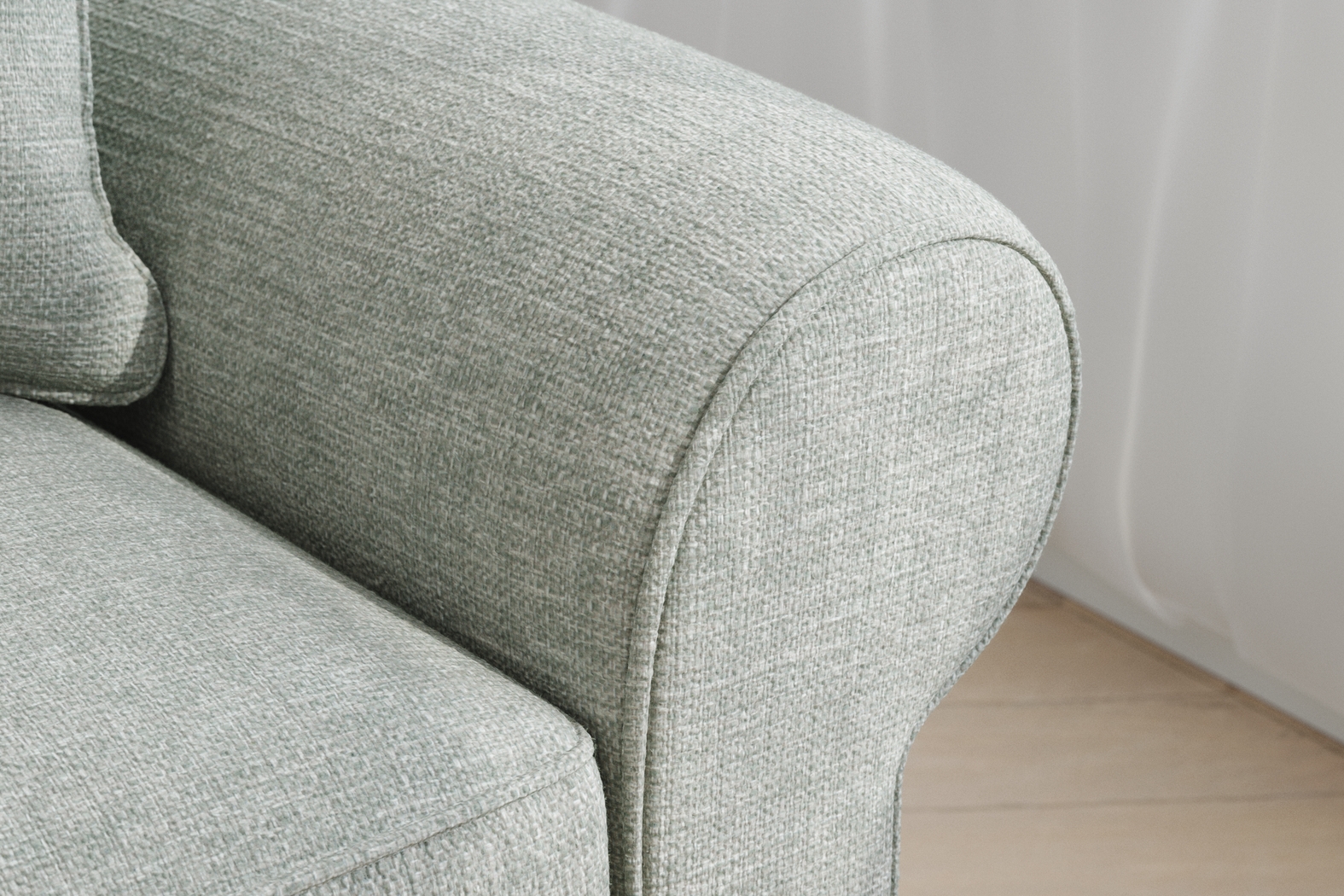 Bellingham Willow Green Textured 8 Pc Living Room - Thumbnail - Image 22