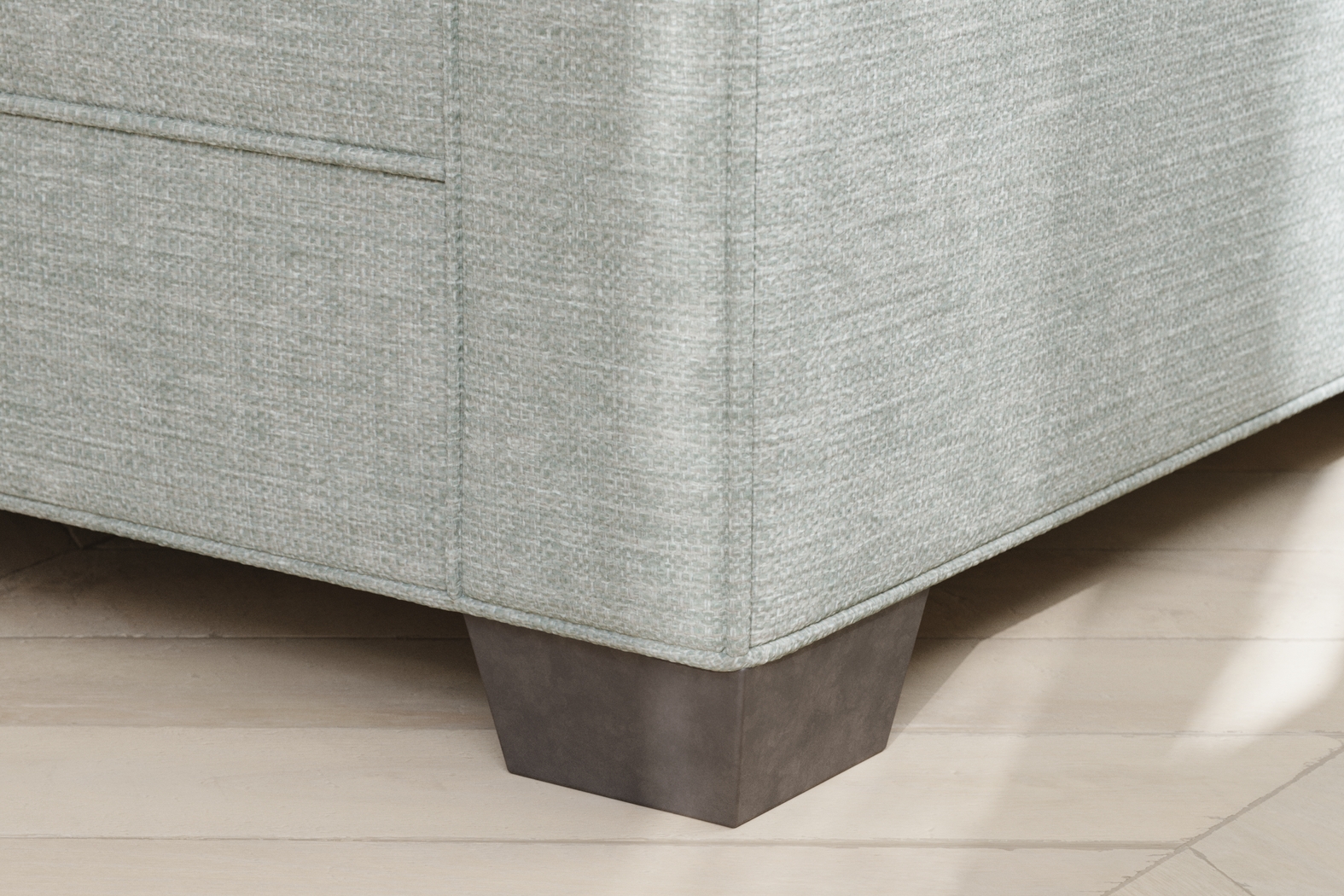 Bellingham Willow Green Textured Gel Foam Sleeper Loveseat - Thumbnail - Image 4