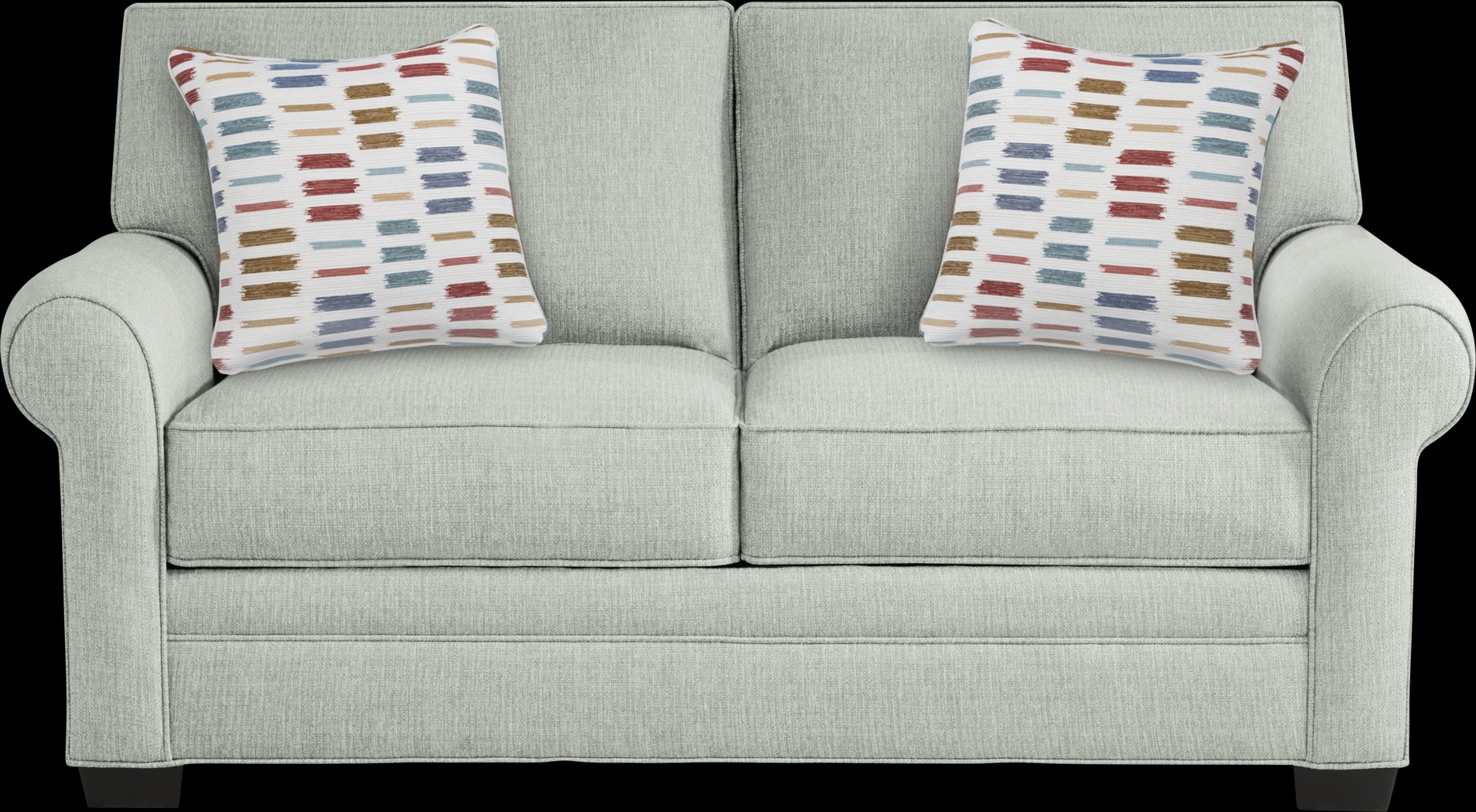 Bellingham Willow Green Textured 7 Pc Living Room with Gel Foam Sleeper Sofa - Thumbnail - Image 11