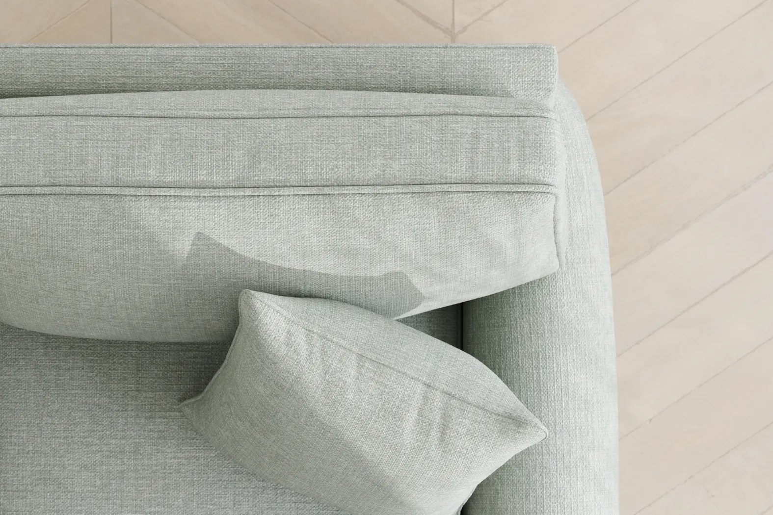 Bellingham Willow Green Textured Sleeper Loveseat - Image 8