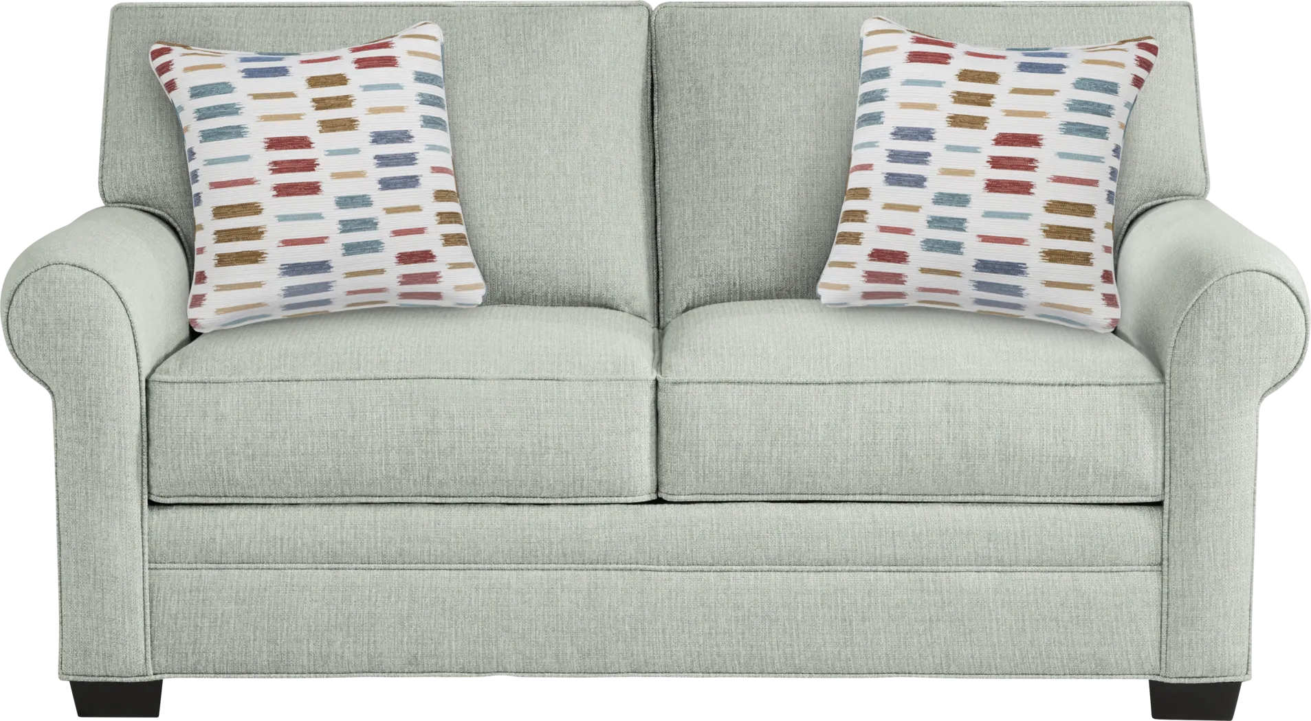 Bellingham Willow Green Textured Sleeper Loveseat - Thumbnail - Image 1