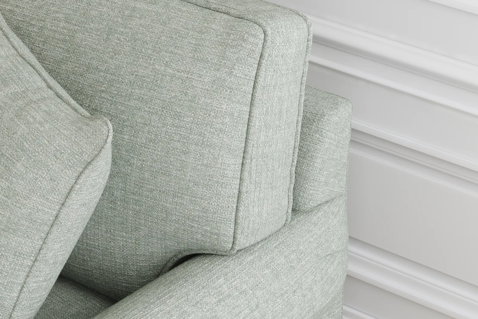 Bellingham Willow Green Textured 7 Pc Living Room with Sleeper Sofa - Thumbnail - Image 7