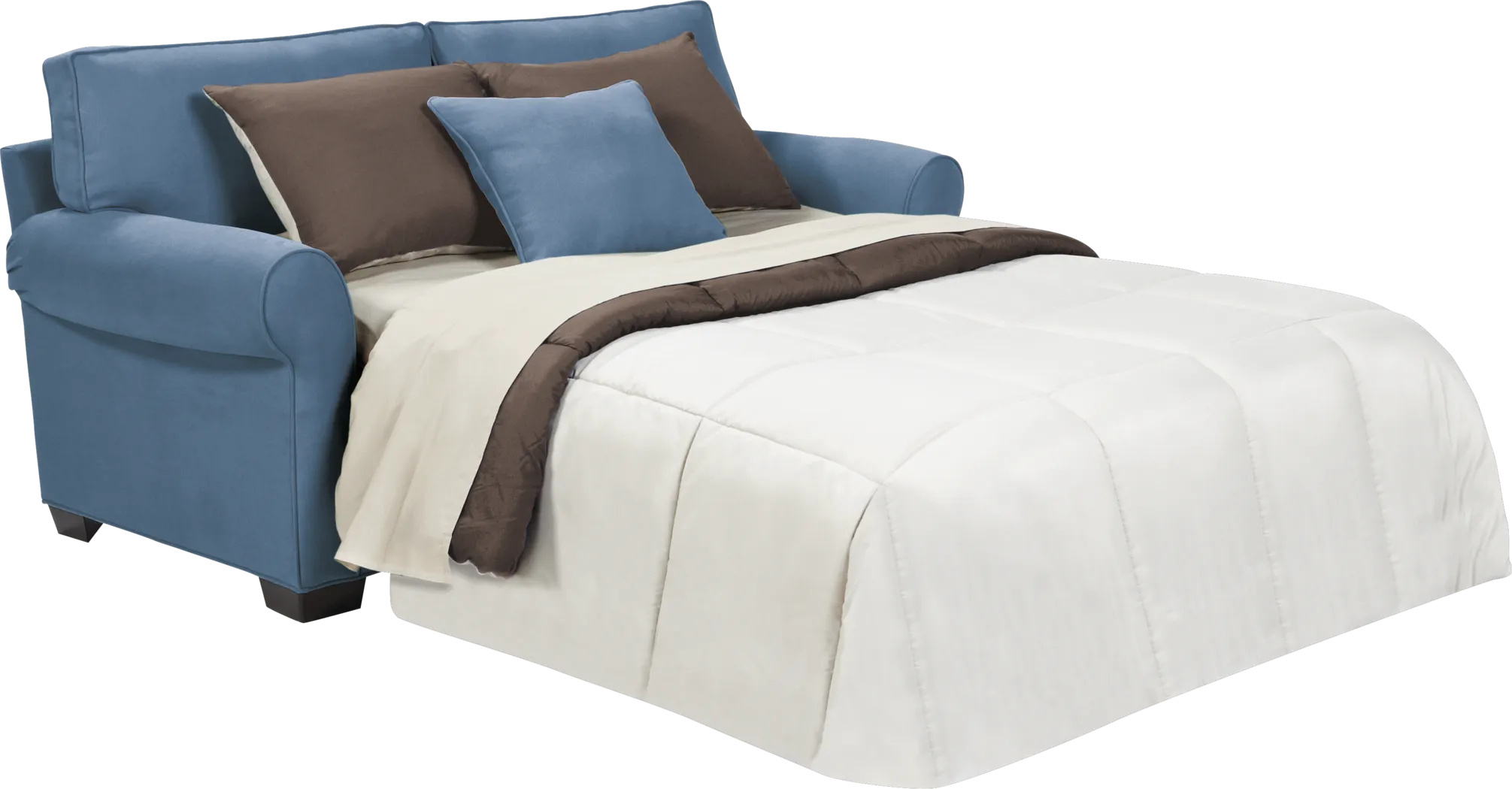 Cindy Crawford Home Bellingham Indigo Sleeper Loveseat - Thumbnail - Image 2