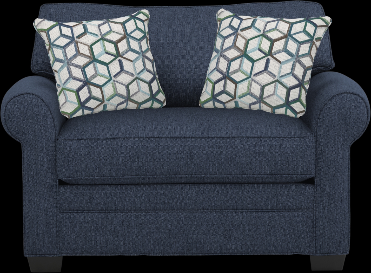 Bellingham Midnight Textured Gel Foam Sleeper Chair - Thumbnail - Image 2