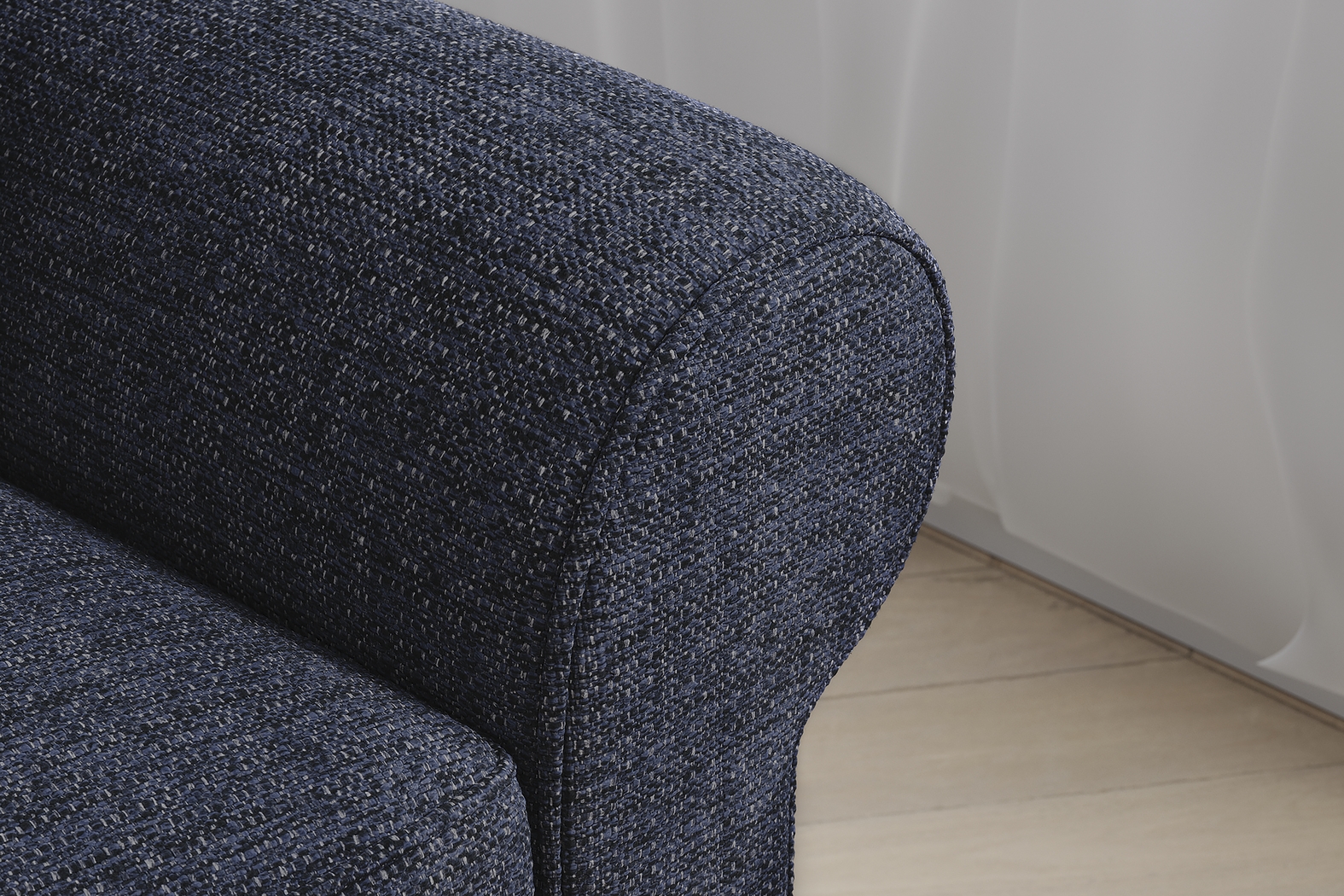 Bellingham Midnight Textured 7 Pc Living Room with Gel Foam Sleeper Sofa - Thumbnail - Image 2