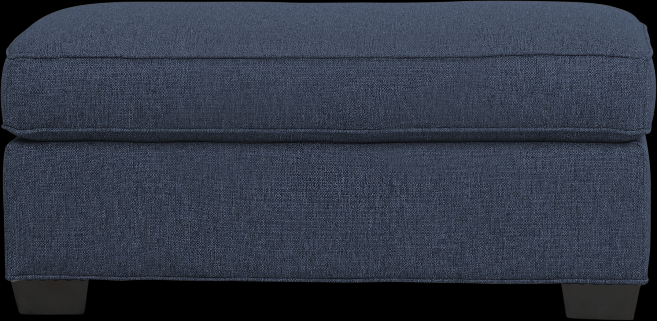 Cindy Crawford Home Bellingham Midnight Textured Ottoman - Thumbnail - Image 2