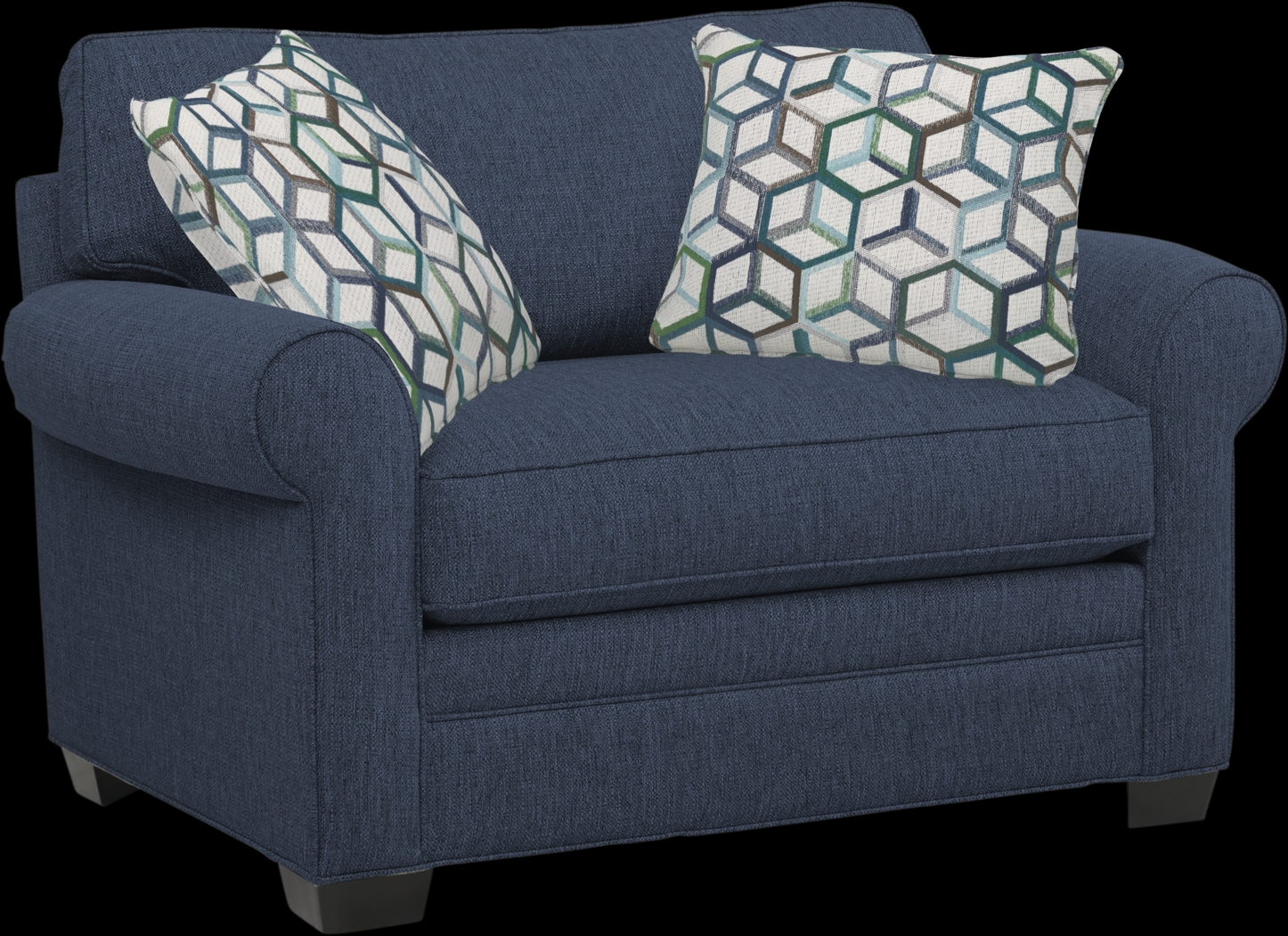 Bellingham Midnight Textured Sleeper Chair - Thumbnail - Image 1