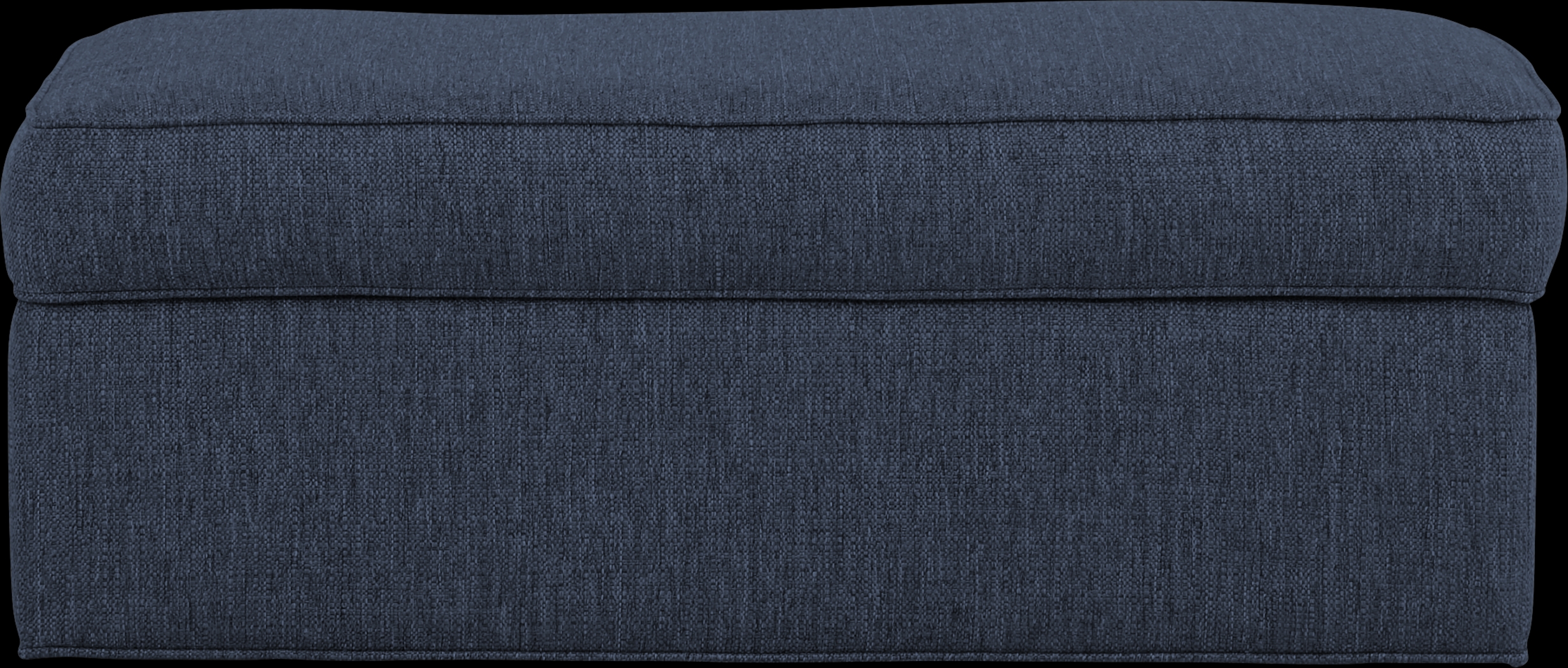 Bellingham Midnight Textured Storage Ottoman - Thumbnail - Image 2