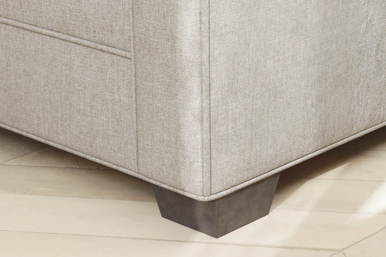 Bellingham Mushroom Textured Chenille 7 Pc Living Room with Sleeper Sofa - Thumbnail - Image 26