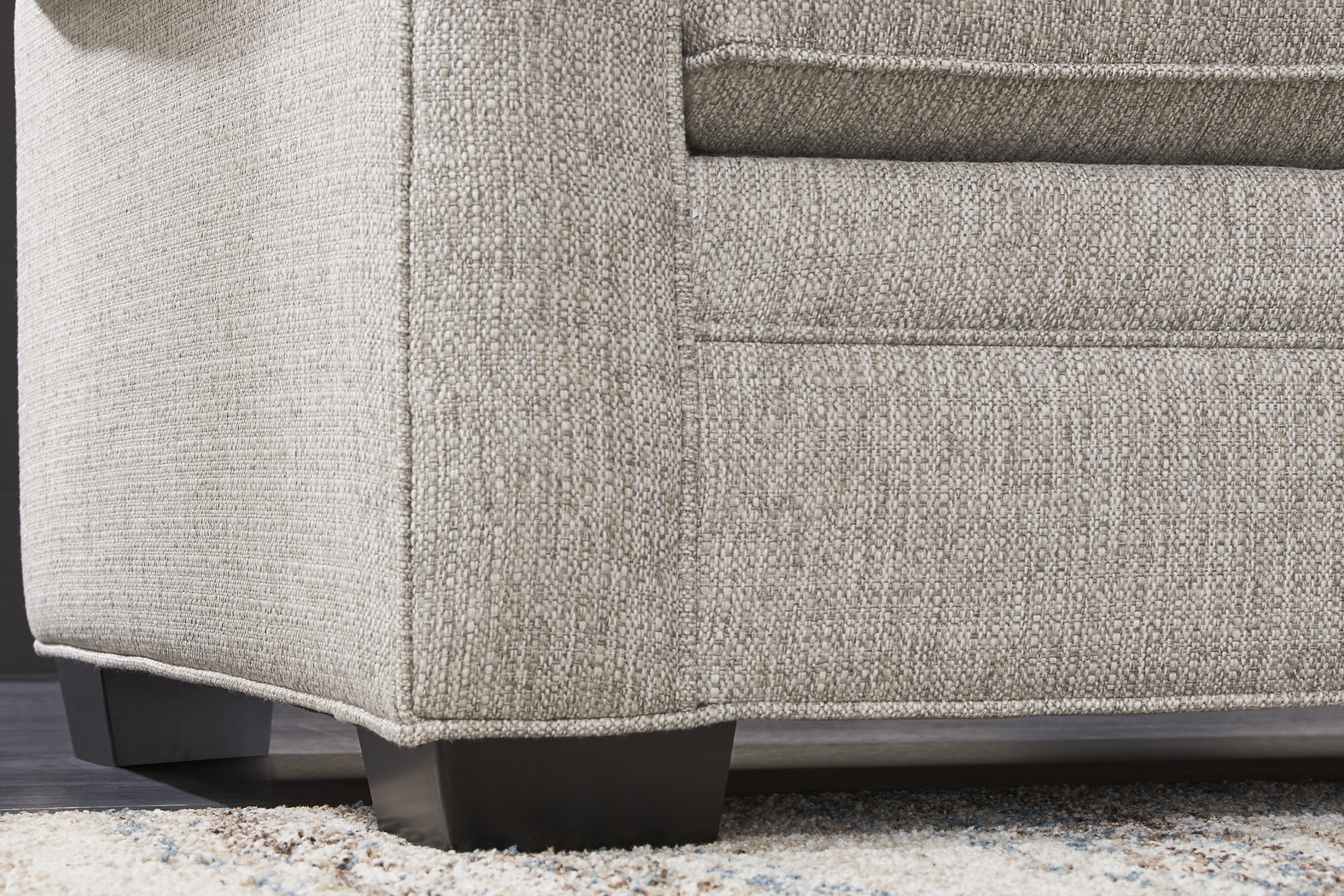 Bellingham Mushroom Textured Chenille Gel Foam Sleeper Loveseat - Thumbnail - Image 4