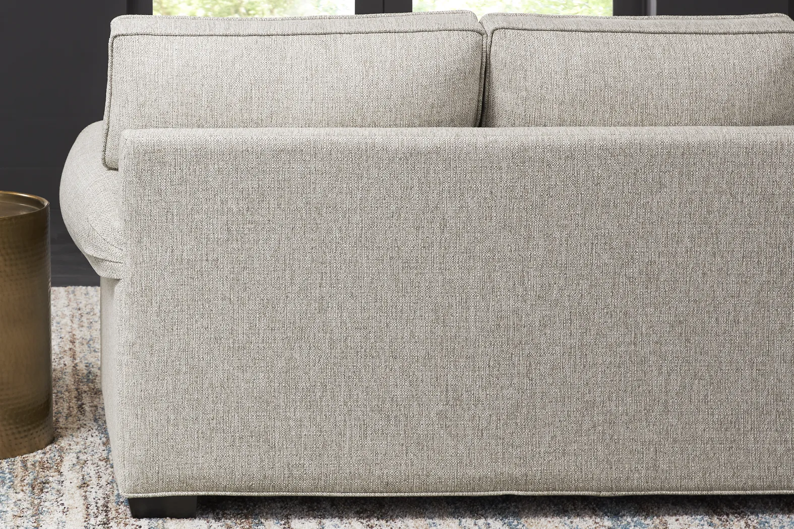 Bellingham Mushroom Textured Chenille 7 Pc Living Room w/Gel Foam Sleeper Sofa - Thumbnail - Image 10